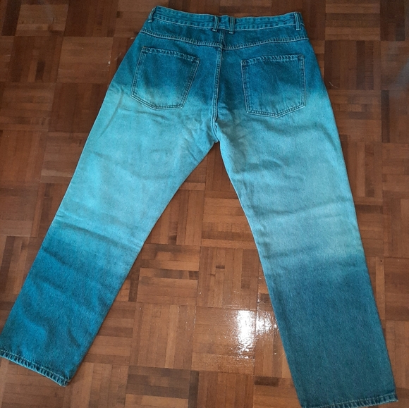 Men tie & dye blue jeans - Picture 3 of 3